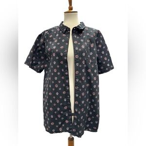O'Neill Black and Red Patterned Casual Shirt